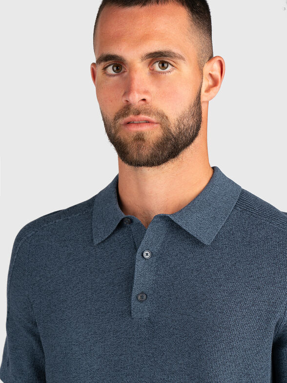 Short sleeved cotton polo shirt - 4
