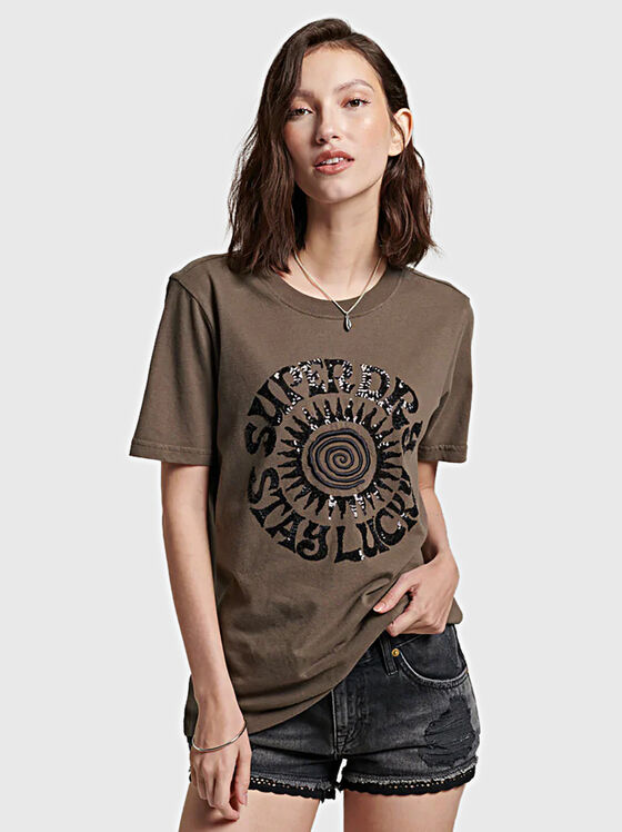 T-shirt with shiny accent - 1