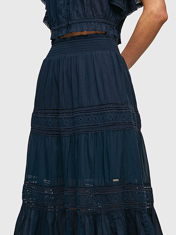 PELIA cotton blue skirt - 3