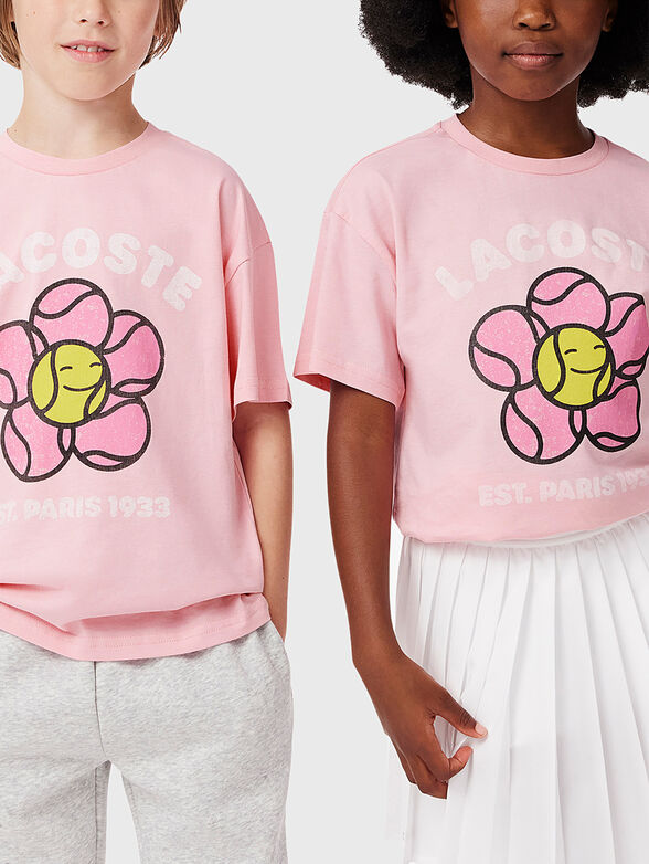 Unisex T-shirt with floral print - 1