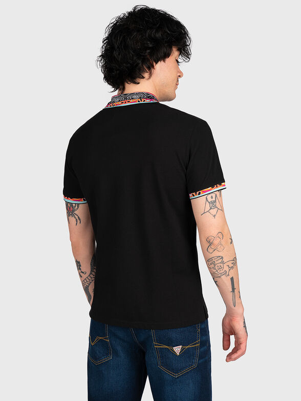 Polo-shirt with contrasting logo lettering - 3