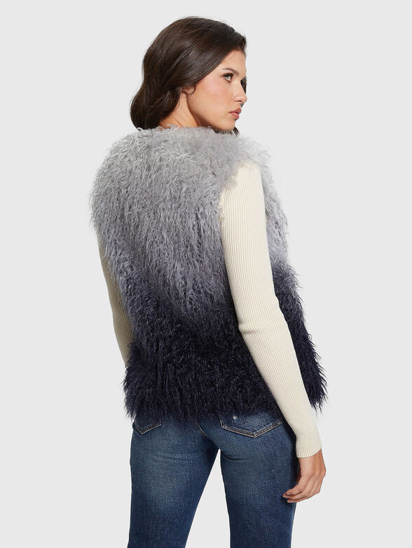 CRISTINA DEGRADE eco fur vest - 3