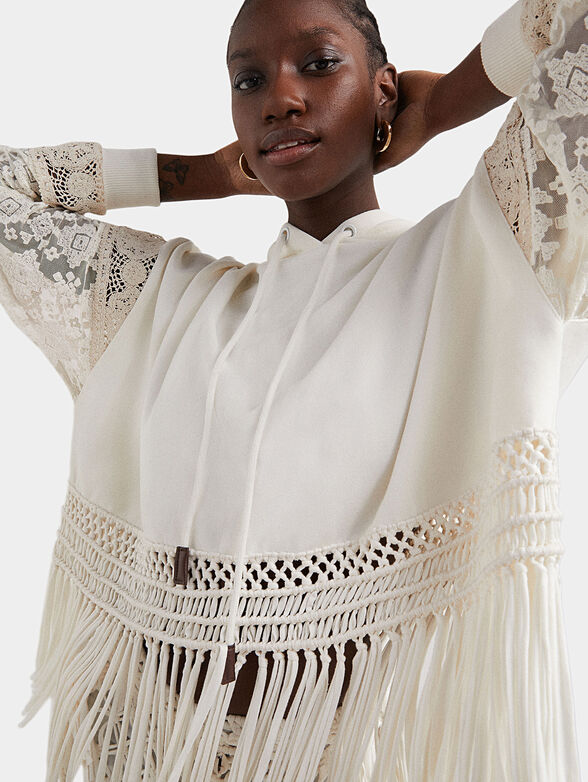 Sweatshirt with fringes - 5