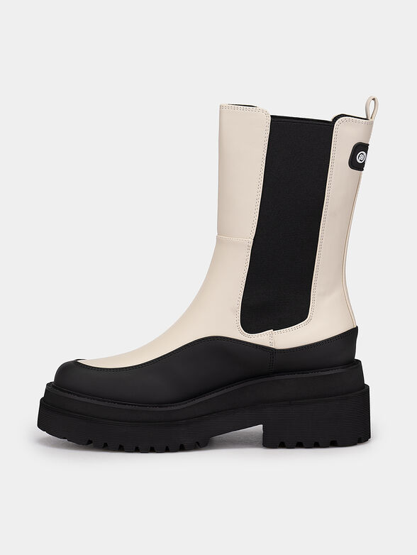 PURPLE 32 ankle boots with elastic inserts - 4