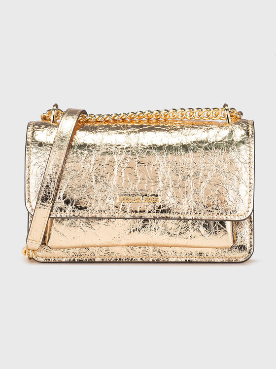 Leather crossbody bag with logo - 1