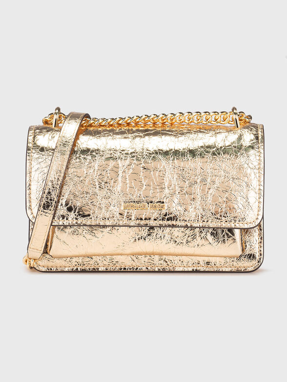 Leather crossbody bag with logo - 1