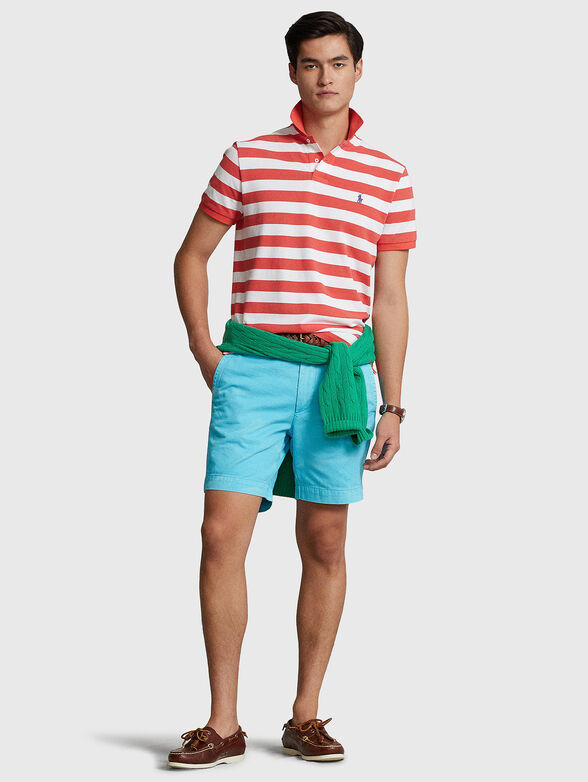 Cotton Polo-shirt with striped print - 2