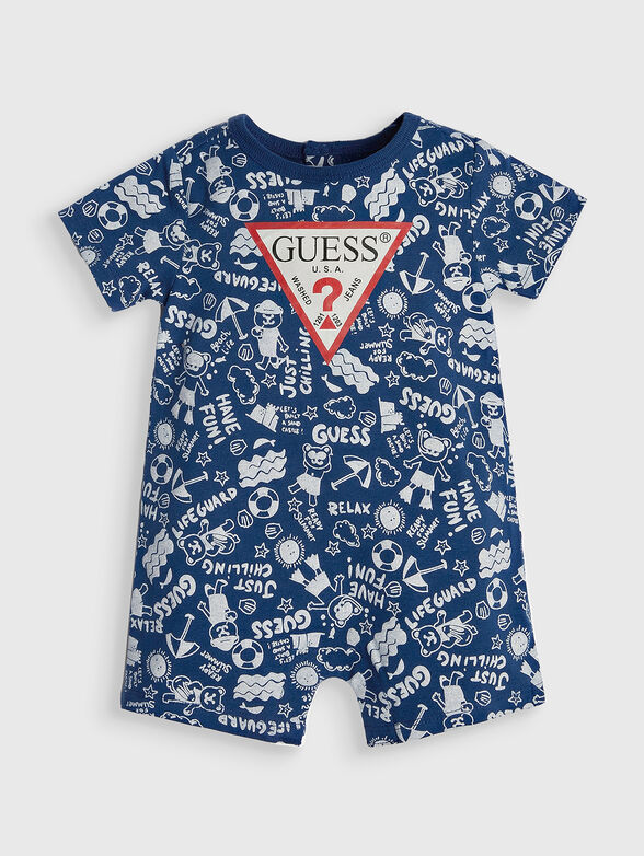Jumpsuit with triangular logo - 1