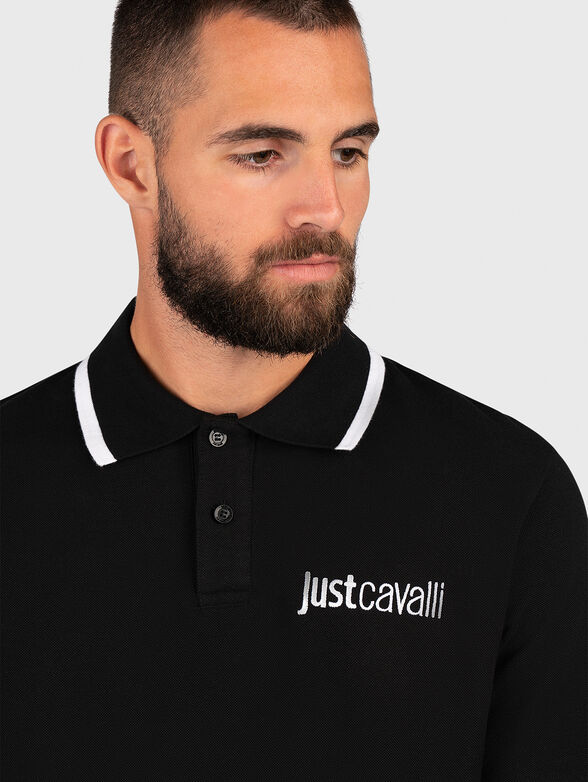Polo-shirt with contrasting logo  - 4