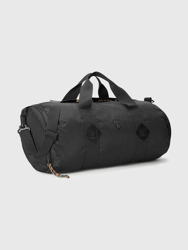 Black sports bag with logo detail - 5