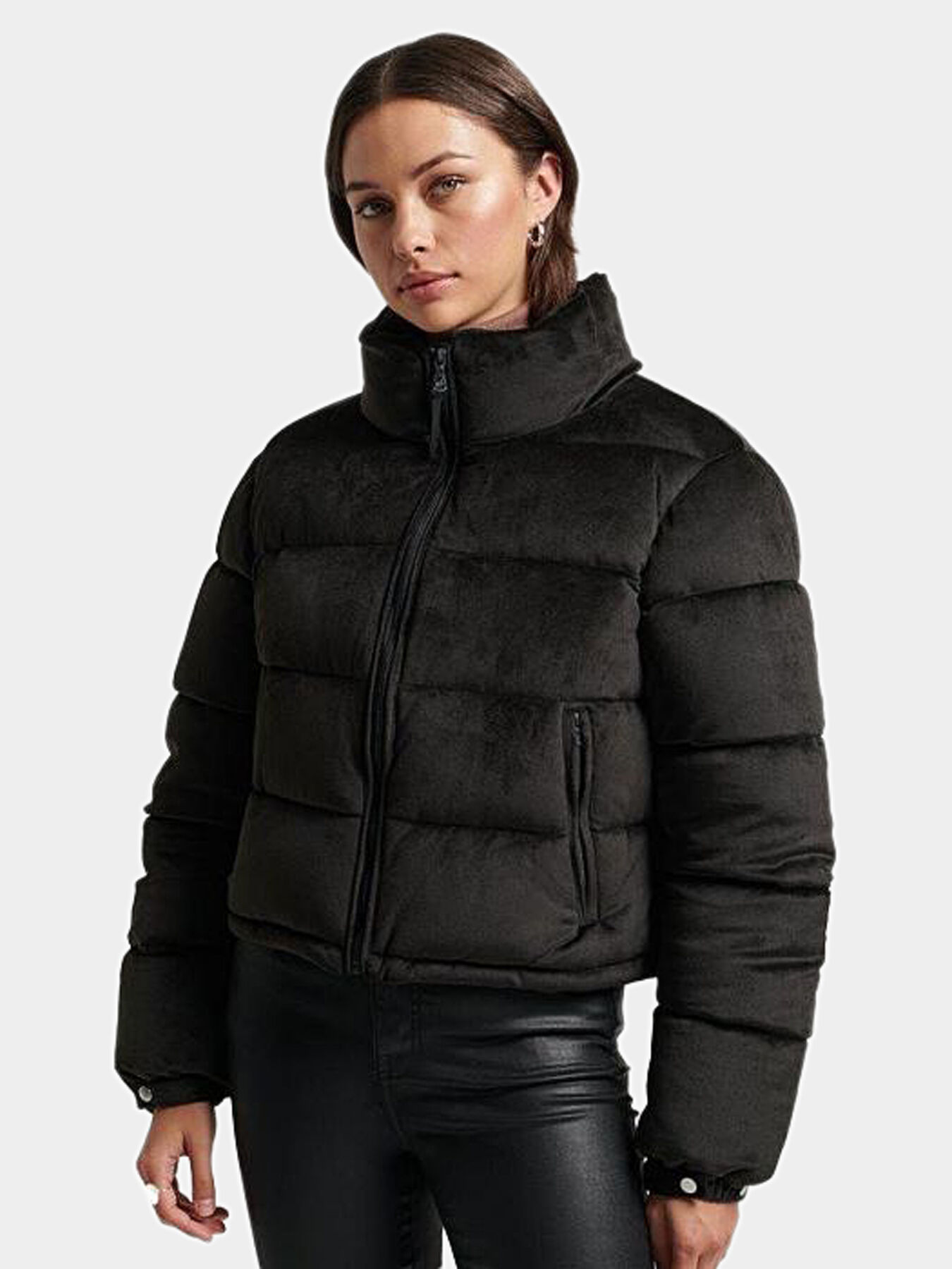STUDIOS velvet padded jacket de firm SUPERDRY Globalbrandsstore.ro