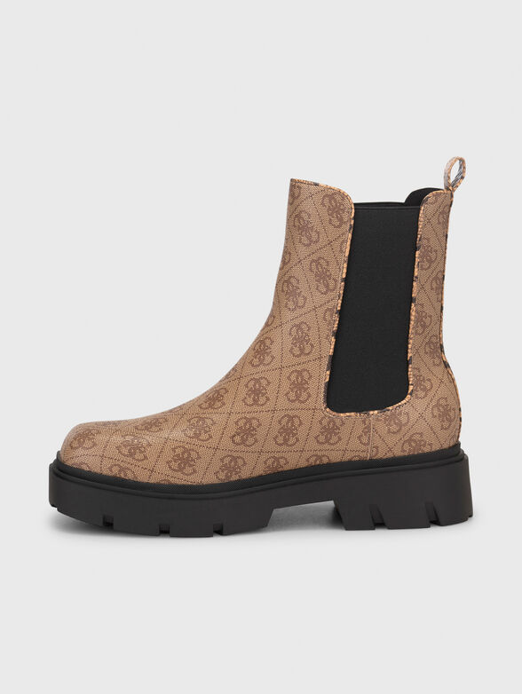 REYON boots with monogram print - 4