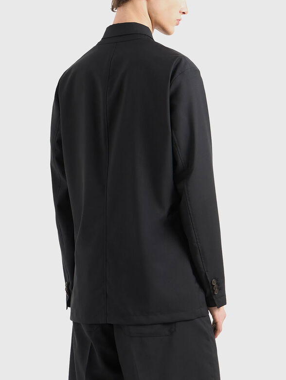 Black wool jacket - 3