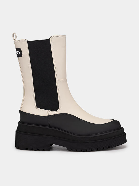 PURPLE 32 ankle boots with elastic inserts - 1
