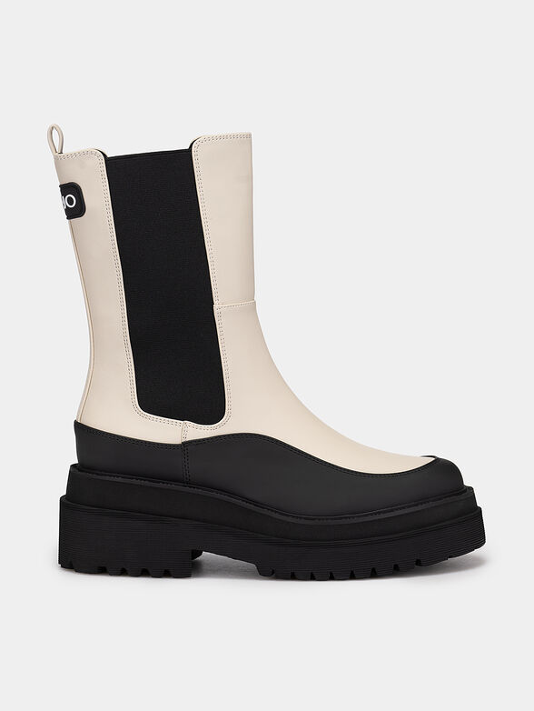 PURPLE 32 ankle boots with elastic inserts - 1