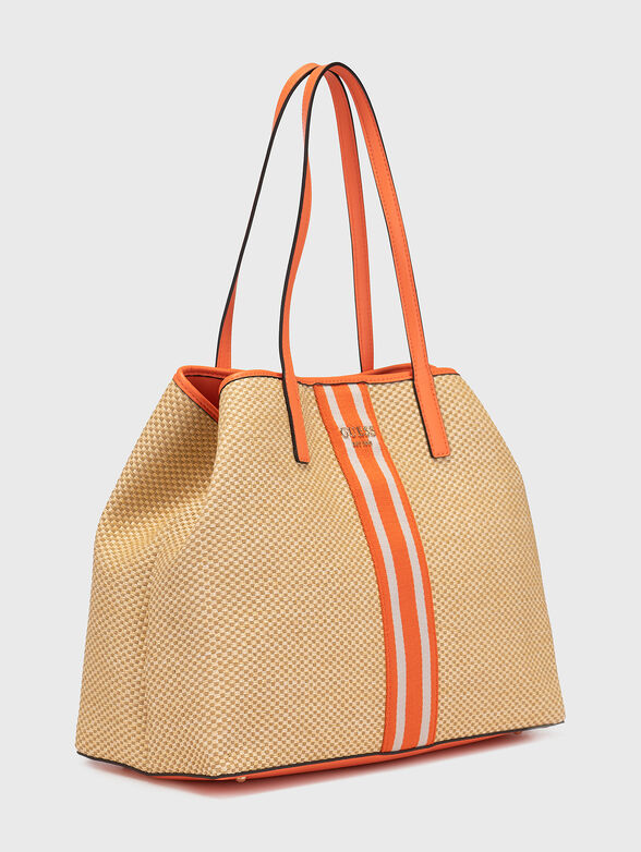 VIKKY tote bag with knitted texture - 4