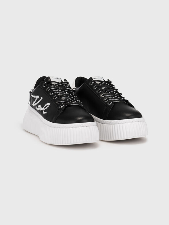 KREEPER LO black leather shoes - 2
