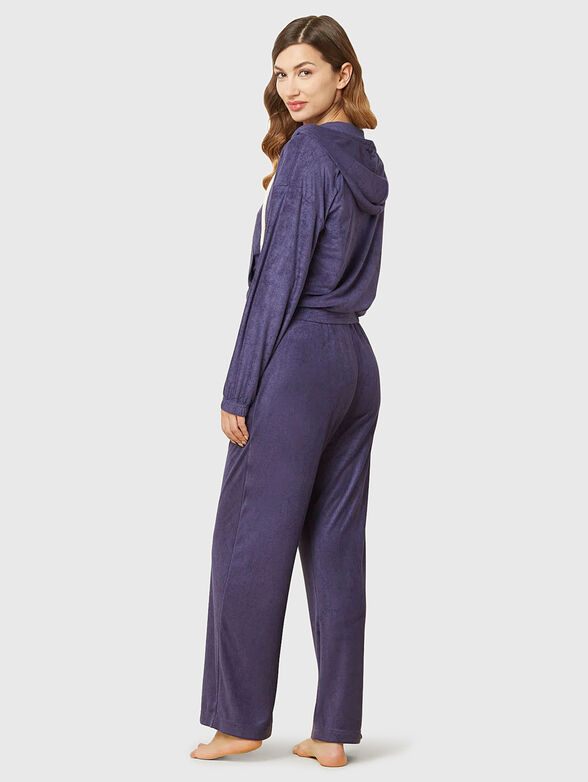 TERRY blue home pants - 2