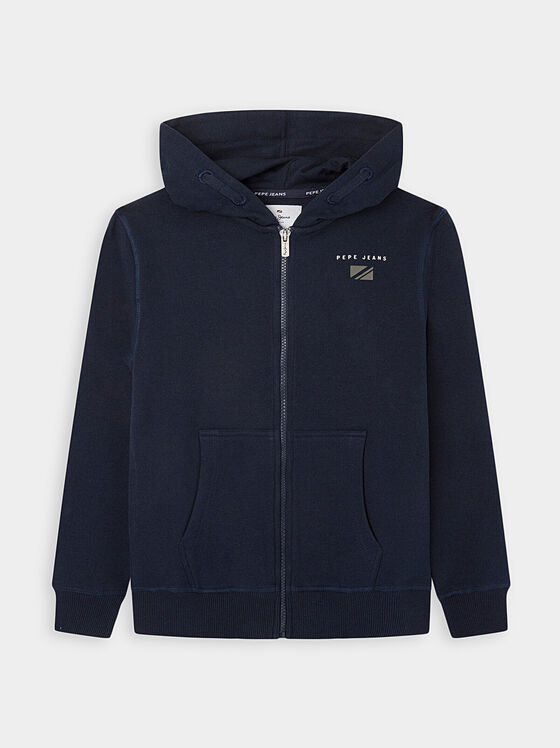 OLIVER sweatshirt with zip and hood - 1