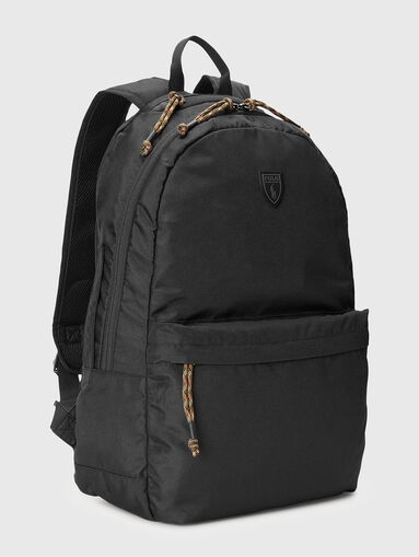 Black backpack with logo detail - 5