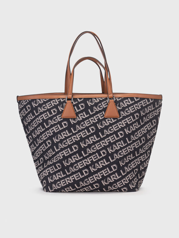 Large bag with monogram logo print  - 2