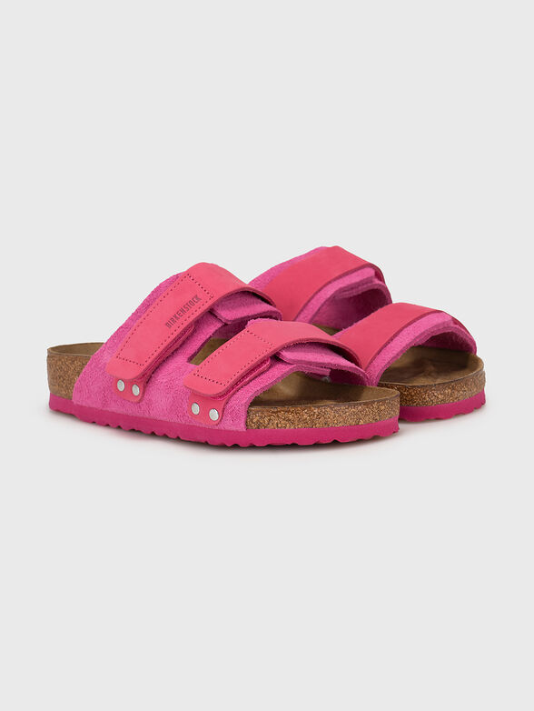 Fuchsia suede slippers - 2