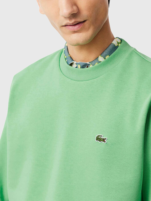 Black sweatshirt with logo accent  - 4