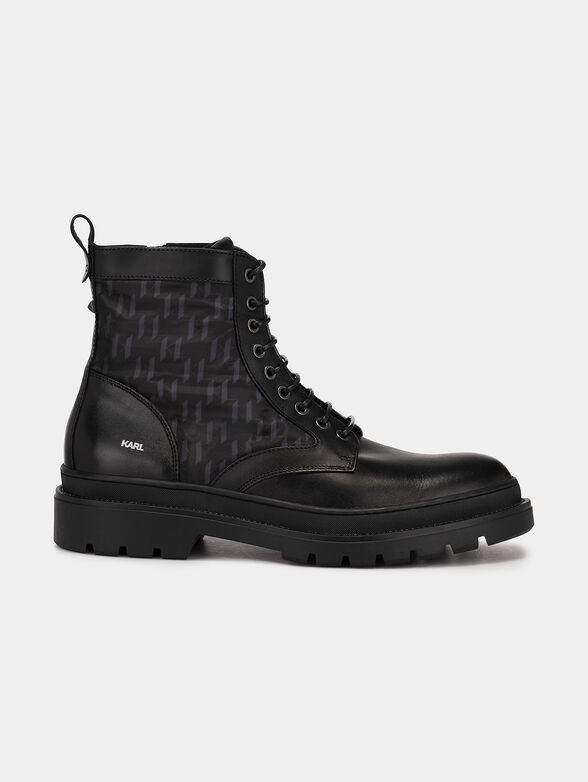 OUTLAND ankle boots with monogram logo print - 1