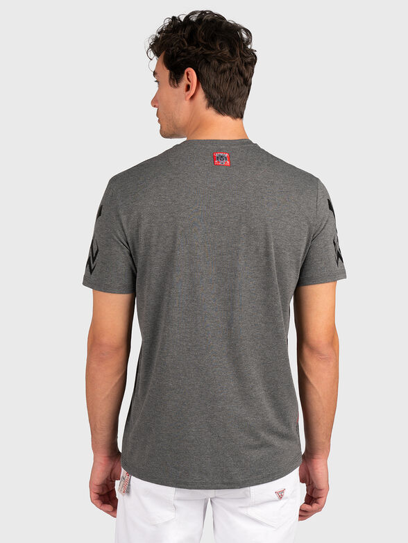 T-shirt in grey color with print - 3