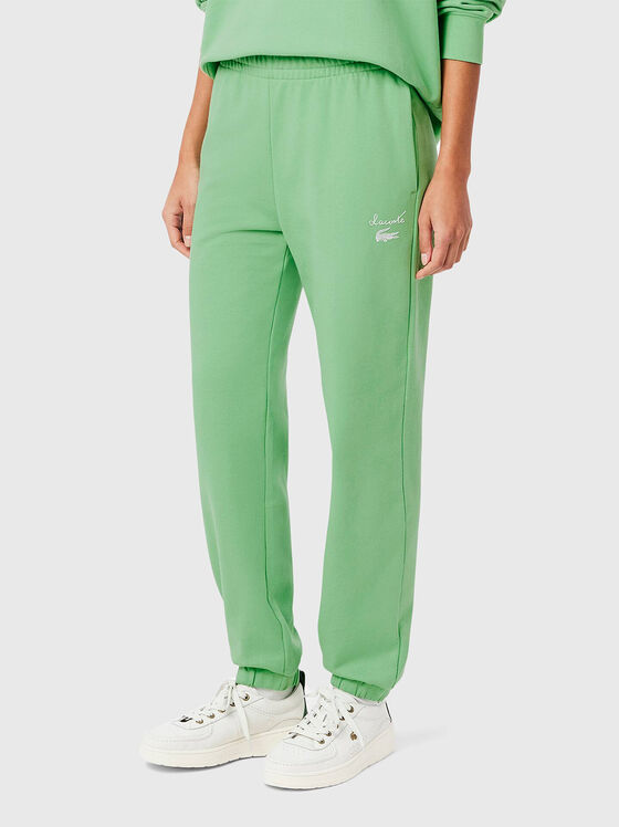 Sport trousers with logo detail - 1