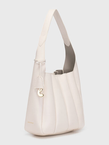 Blue leather bag with purse - 4