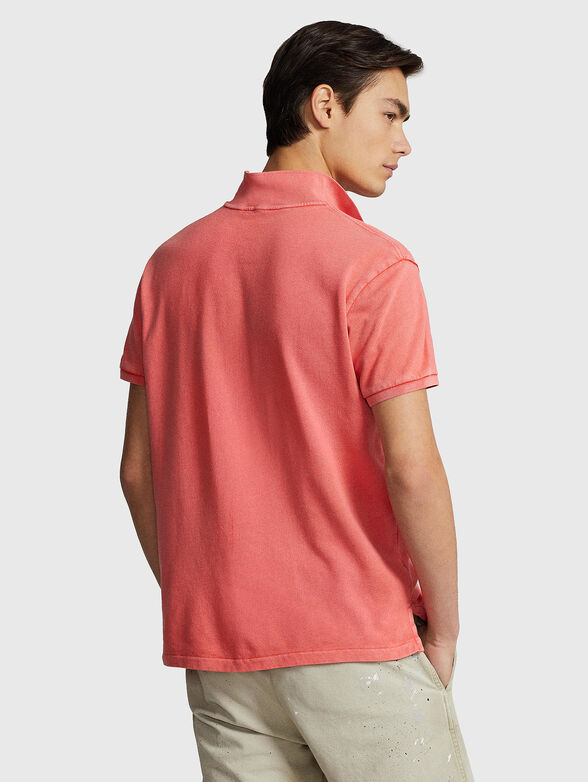Polo-shirt in coral colour - 3