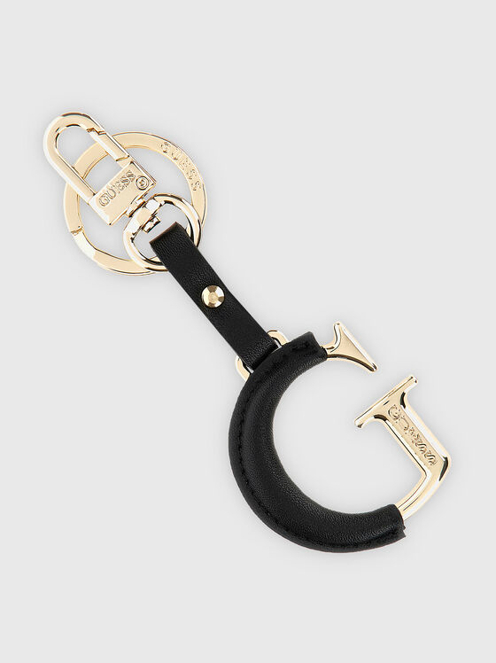 GEVA black keychain with accent logo - 1