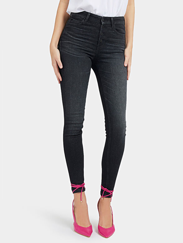 Skinny jeans with glitter - 1