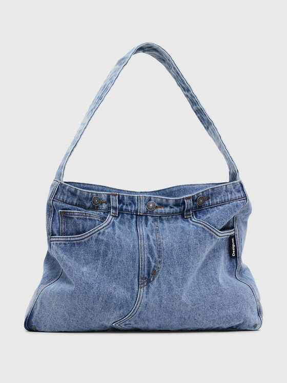 Geantă mare din denim - 1