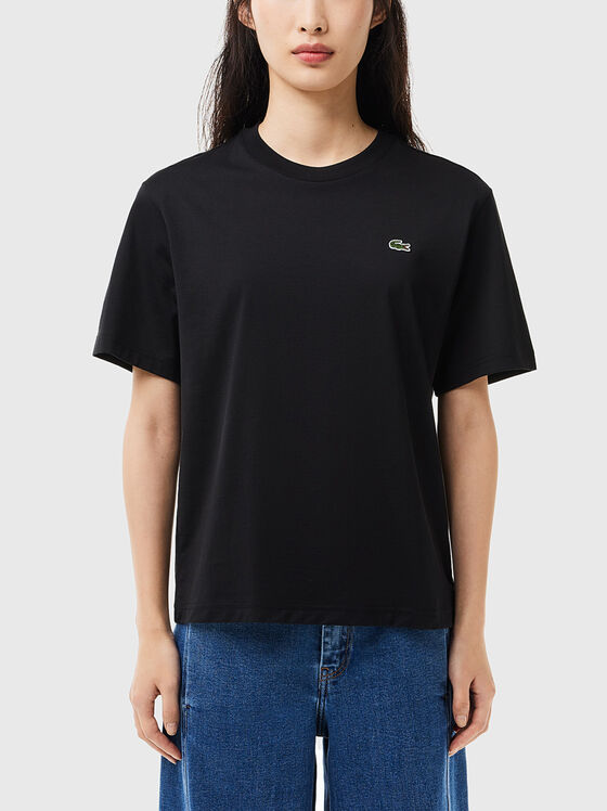Tricou din bumbac negru - 1