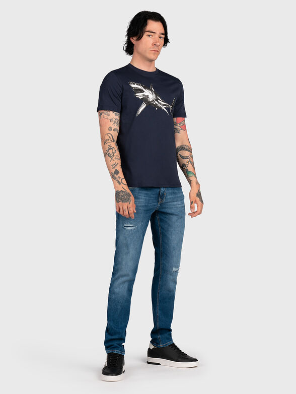 Cotton T-shirt with print - 2