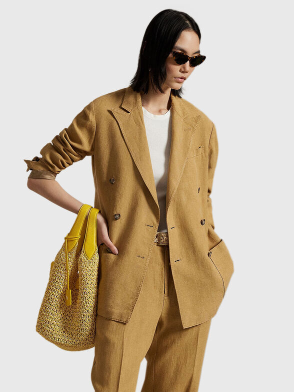Woven texture tote bag - 2