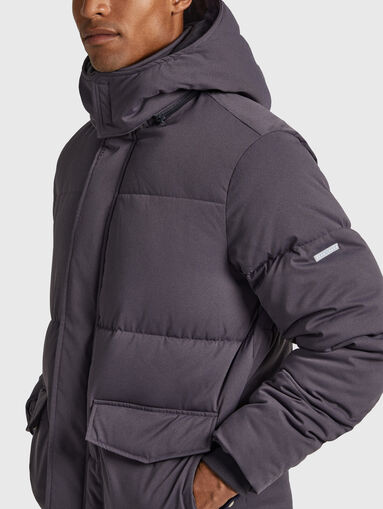 BIEL puffer jacket with logo accent - 4