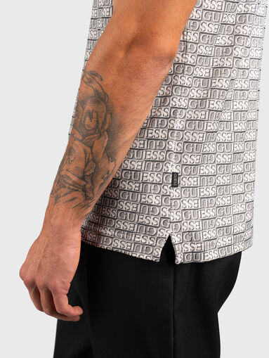 Polo-shirt with monogram print - 4