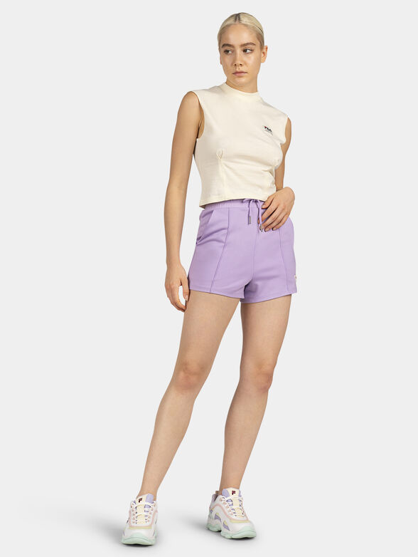 TODI sports shorts in ecru - 4