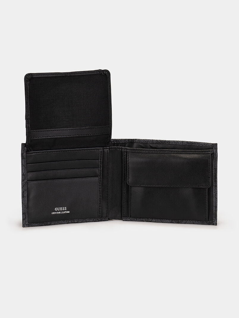 VEZZOLA black wallet with 4G logo print - 3