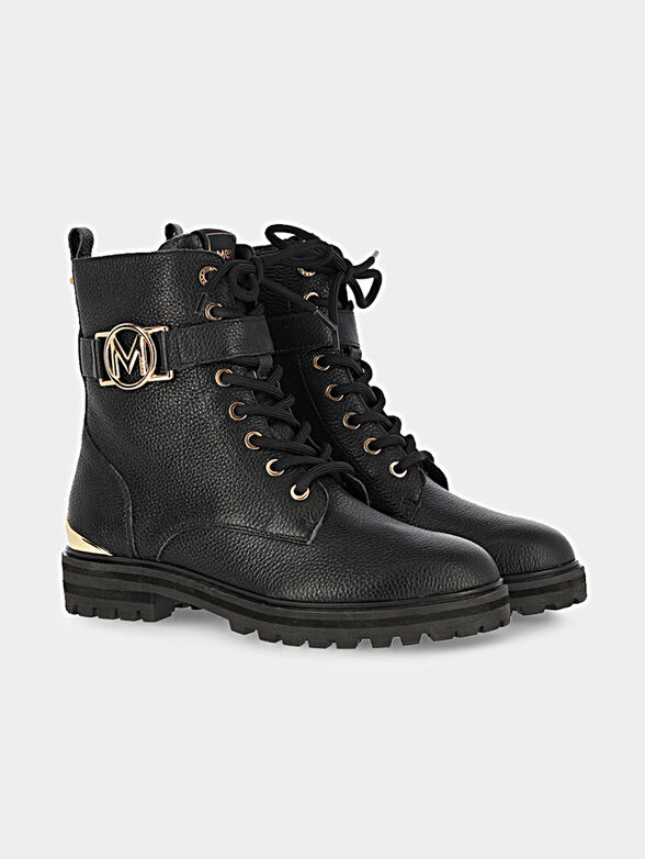 KYANA black leather ankle boots - 3