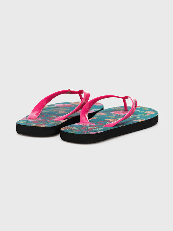 Beach flip-flop with animal print - 3
