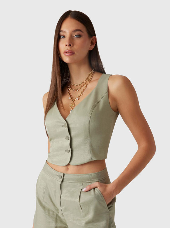 CAMILLE buttoned vest - 1