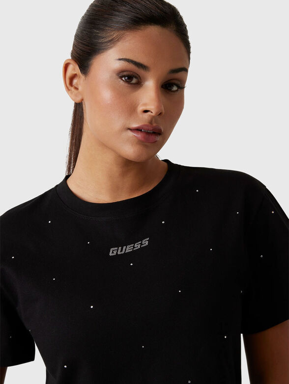 PRIMULA rhinestones T-shirt with oval neckline - 4