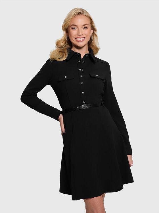 Rochie mini cu mâneci lungi - 1