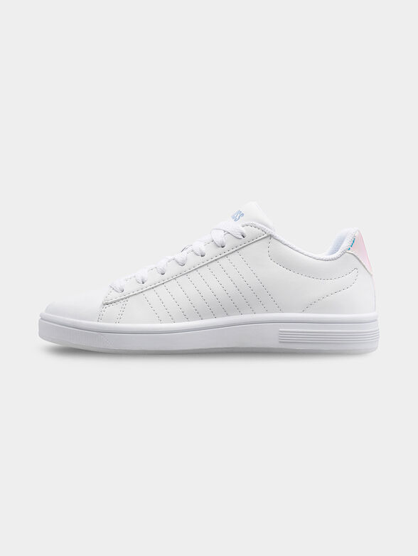 COURT SHIELD leather sneakers with holographic details - 4