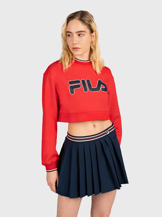 HABY cropped sports sweatshirt with logo - 1
