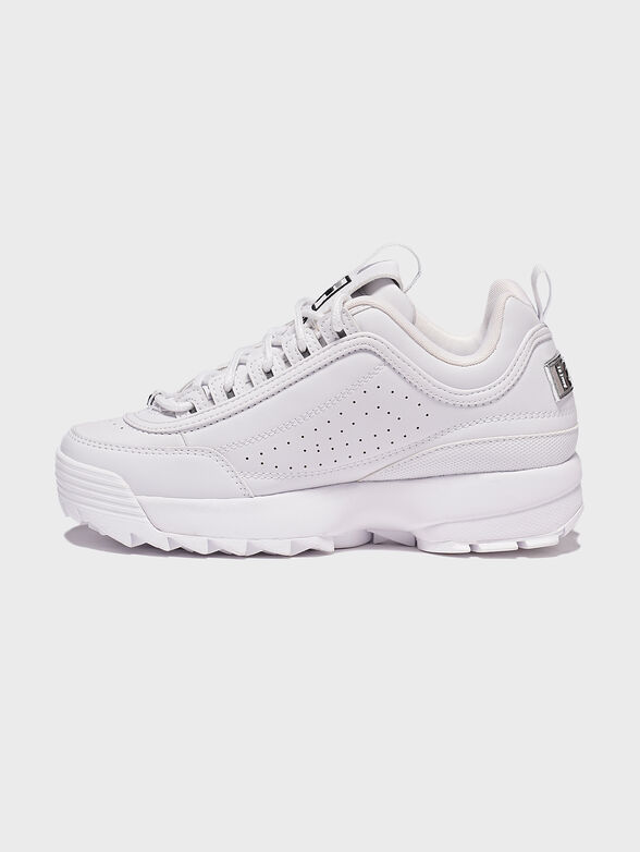 DISRUPTOR white sneakers with purple accents - 4